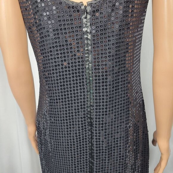 New York & Company Women's Black Full Sequins Sheath Cocktail Dress Sz 8 - Picture 9 of 13